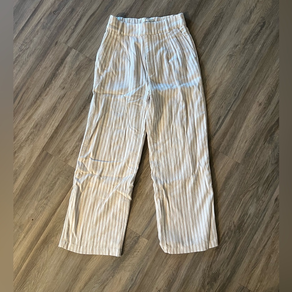 Abercrombie striped  linen pants